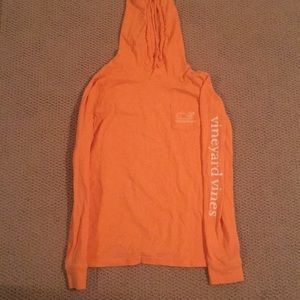 Vineyard Vines Orange Whale Long Sleeve Shirt